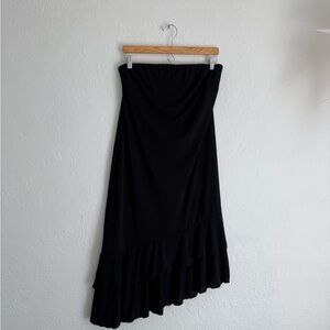 New York & Company Asymmetrical Black Skirt